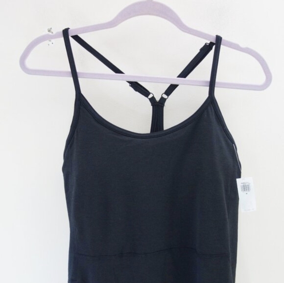 Old Navy CloudComfy Cami Athletic Dress with pocket Black (M) NWT! - Picture 5 of 11